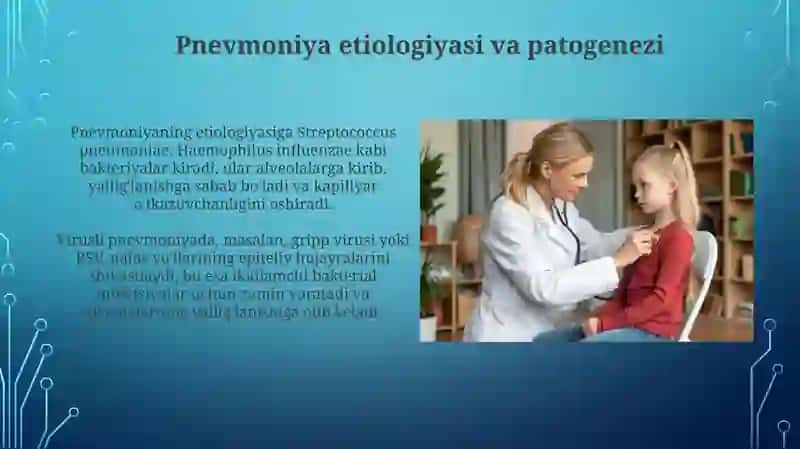Pnevmoniya simtomatologiyasi, diagnostik kriteriyalari 4