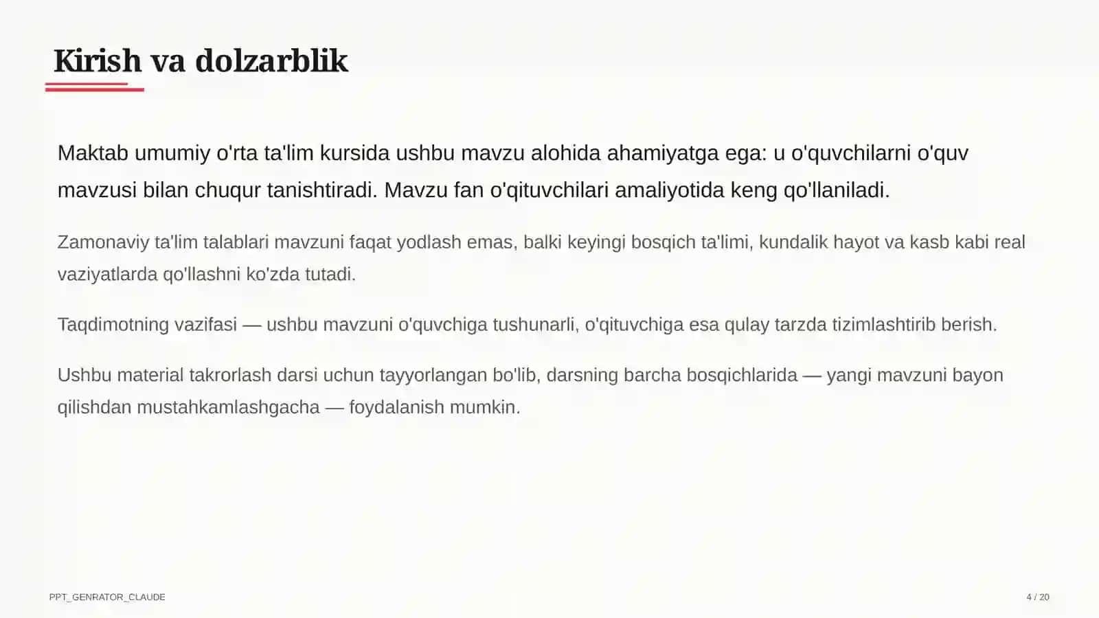 Boshlang'ich sinfda kitobxonlik odati: kunlik o'qish va maktab kutubxonasi 4
