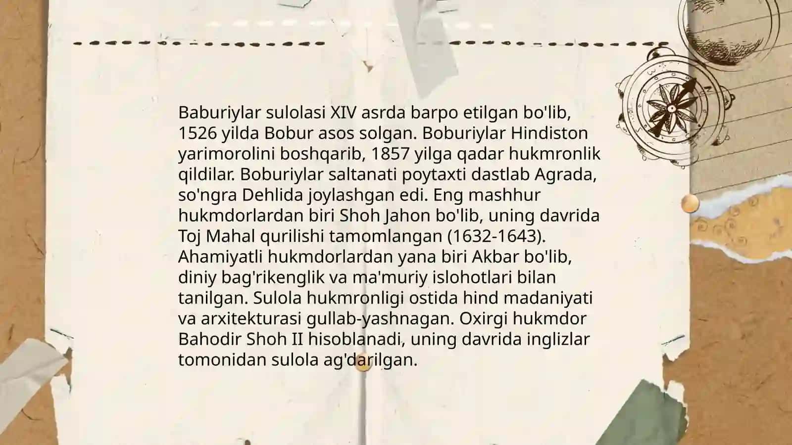 Zahriddin Muhammad Bobur va buburiylar merosida tarbiyaga oid qarashlar 4
