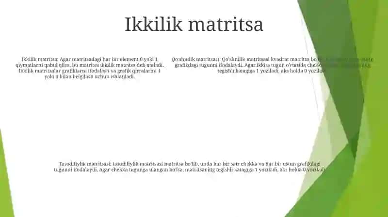Grafni Tasvirlash Usullari 4