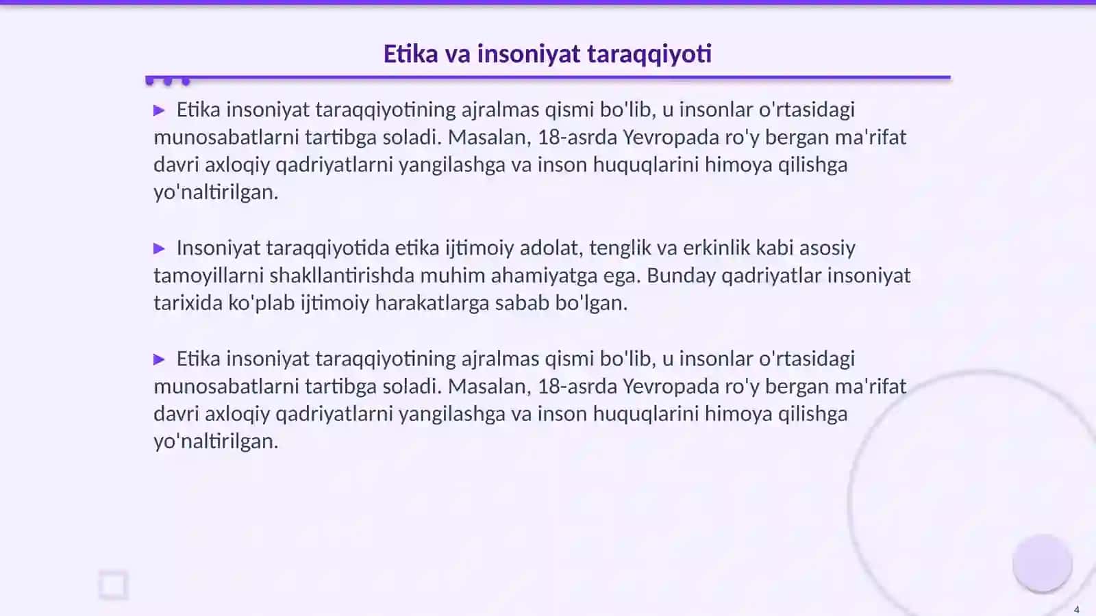 Etikaning mohiyati va ahamiyati 4