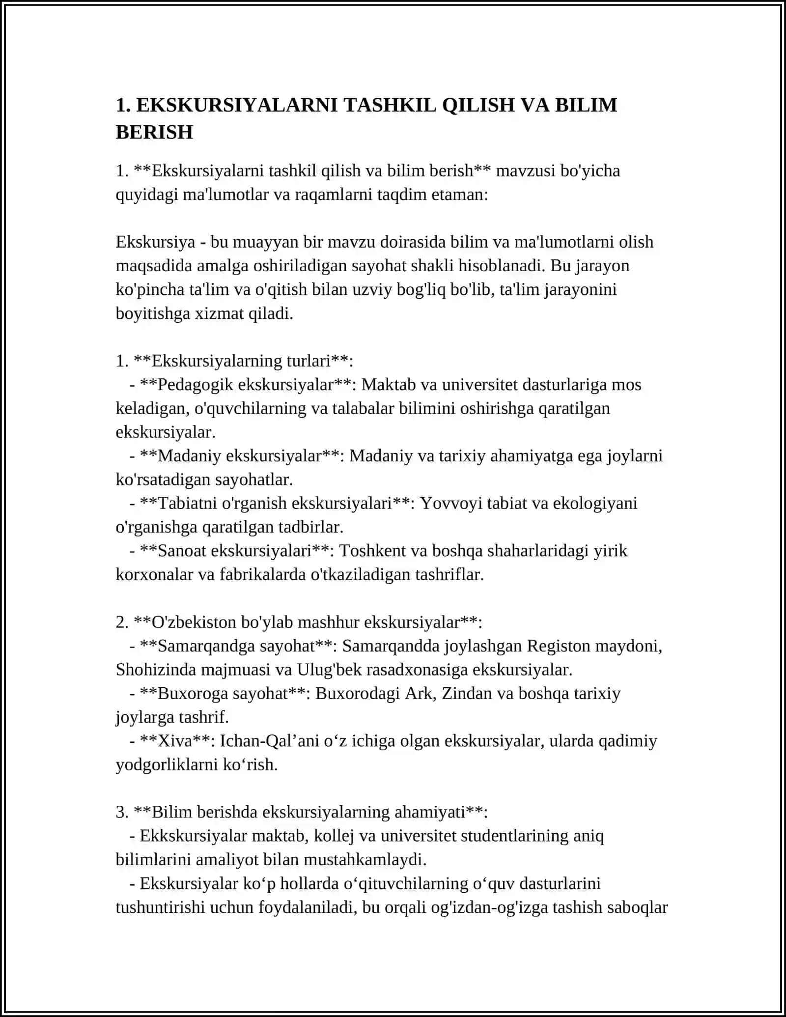 EKSKURSIYALARNI TASHKIL QILISH, KASB HUNARGA YO‘NALTIRISHDA OMMAVIY AXBOROT VOSITALARNING AHAMIYATI 4