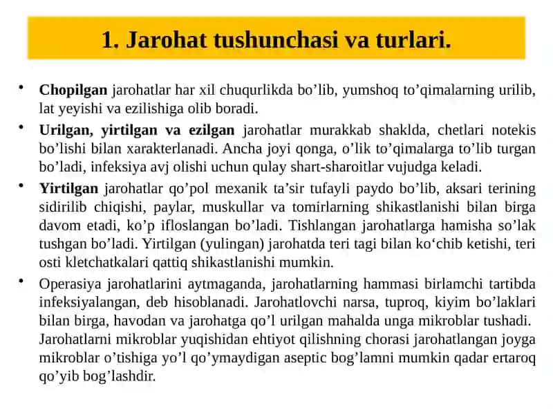 Favqulodda vaziyatlar davrasi birlamchi tibbiy yordam ko'rsatish asoslari 4