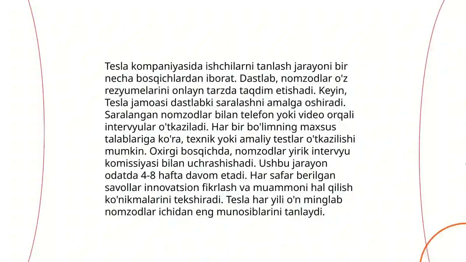 Tesla kompaniyasi inson resurslarini boshqarish tajribalari 4