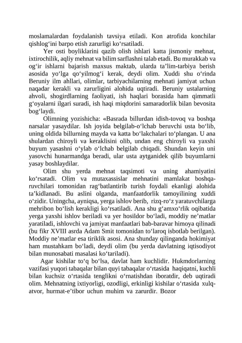 Yodgorliklar”, “Qonuni Mas’udiy”, “Geodeziya”, “Mineralogiya” va “Astronomiya” 4