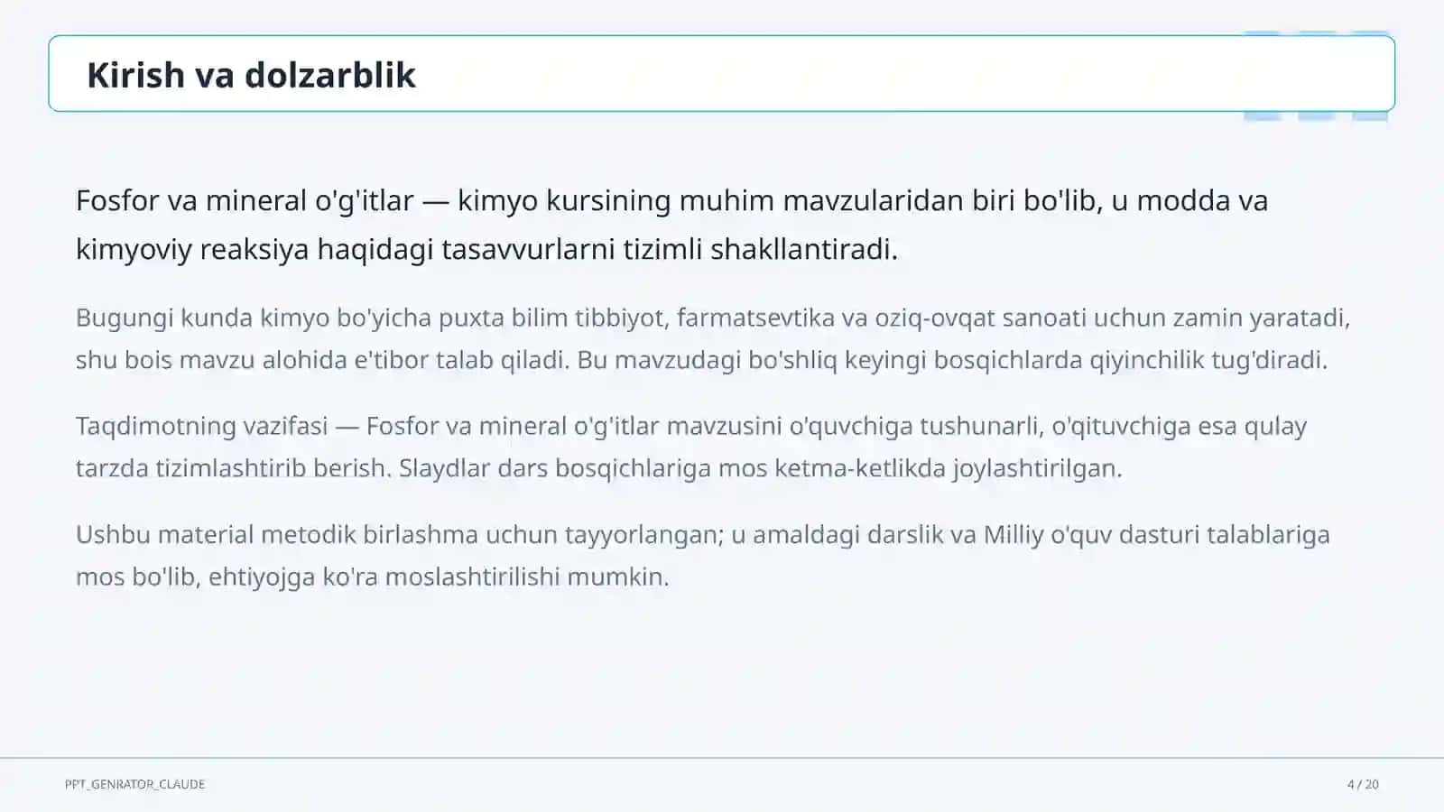 Fosfor va mineral o'g'itlar (9-sinf) 4