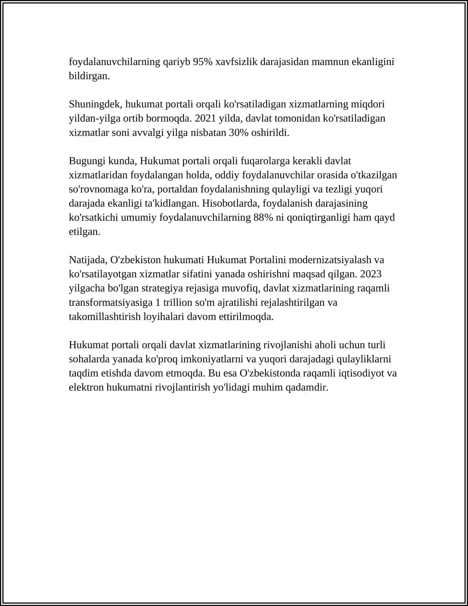 HUKUMAT PORTALI.ELEKTRON TIJORAT.ELEKTRON RAQAMLI IMZO 4