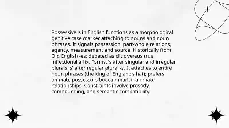 Morphological categories 4