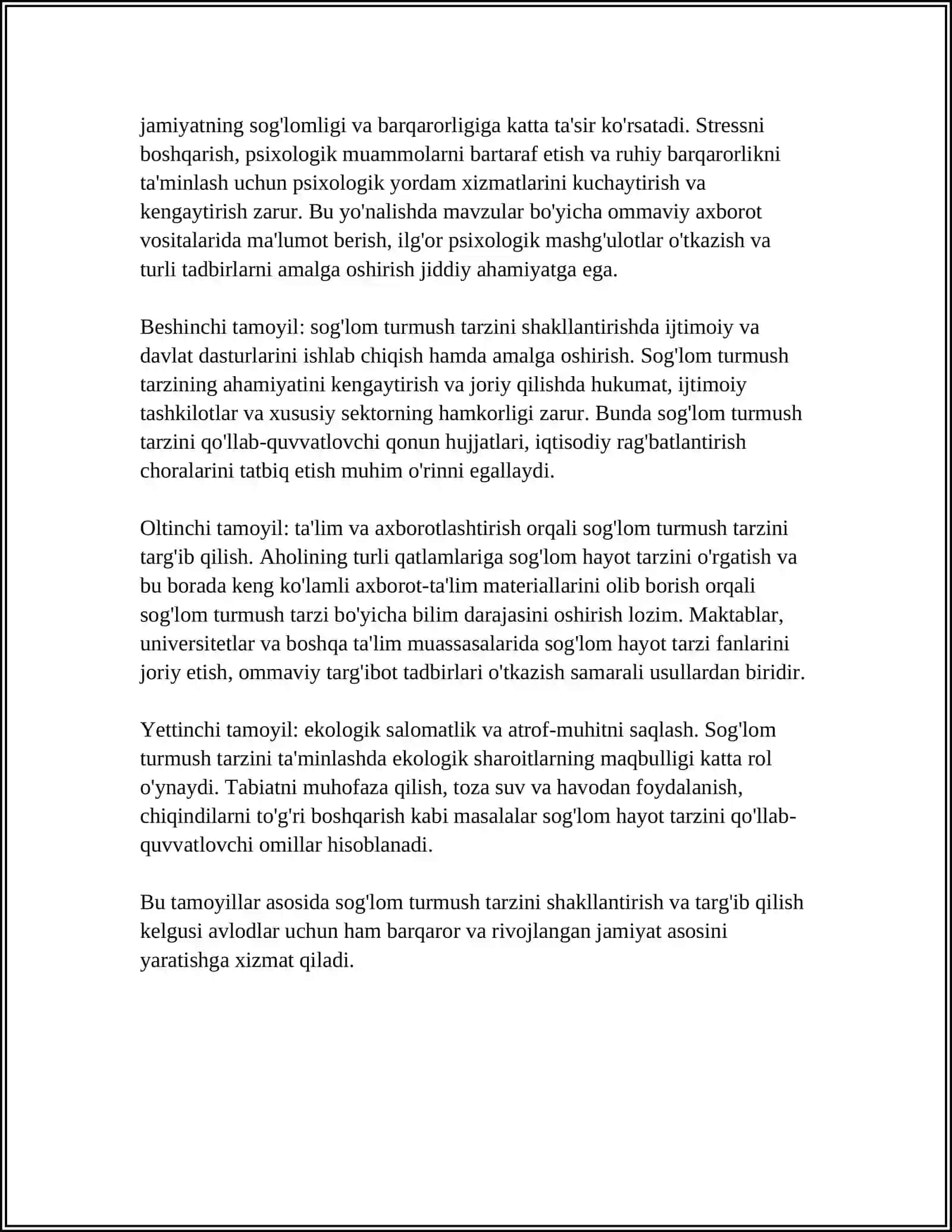 SOG'LOM TURMUSH TARZINI SHAKLLANTIRISH VA TARG'IB QILISH KONSEPSIYASI 4