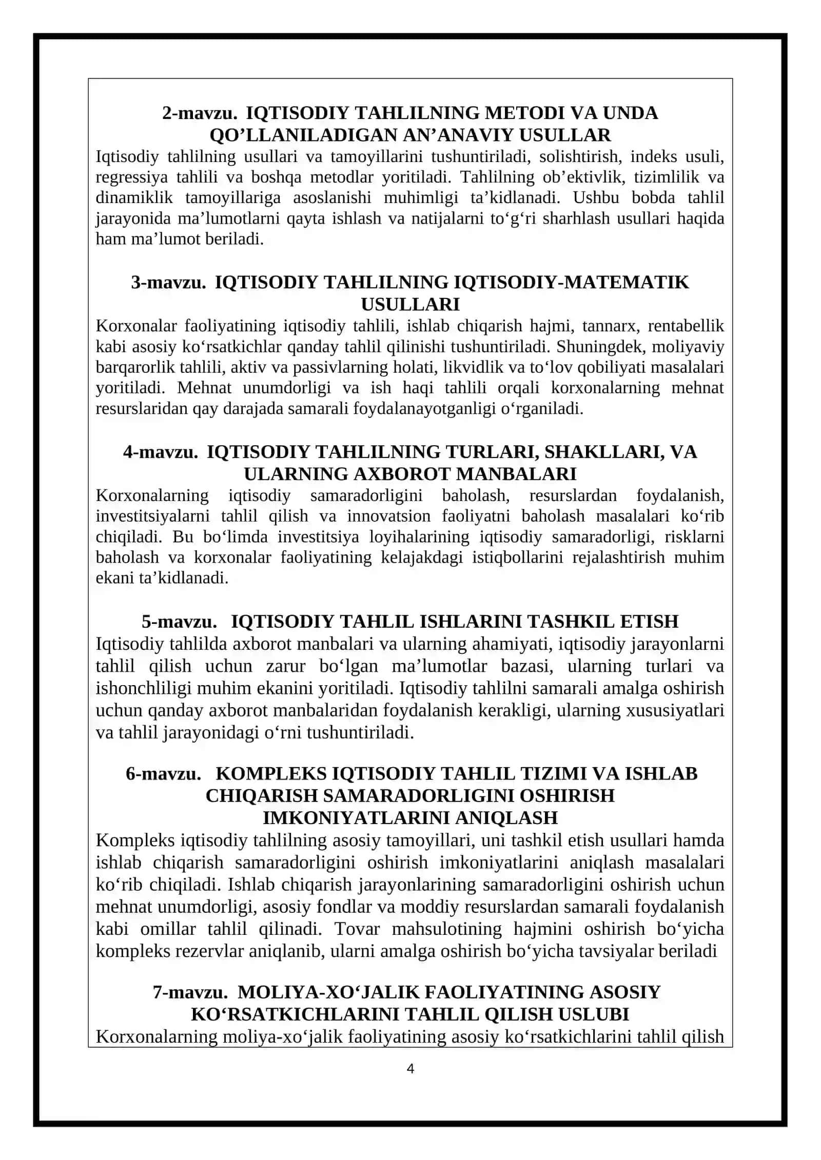 O‘Quv Dasturi 4