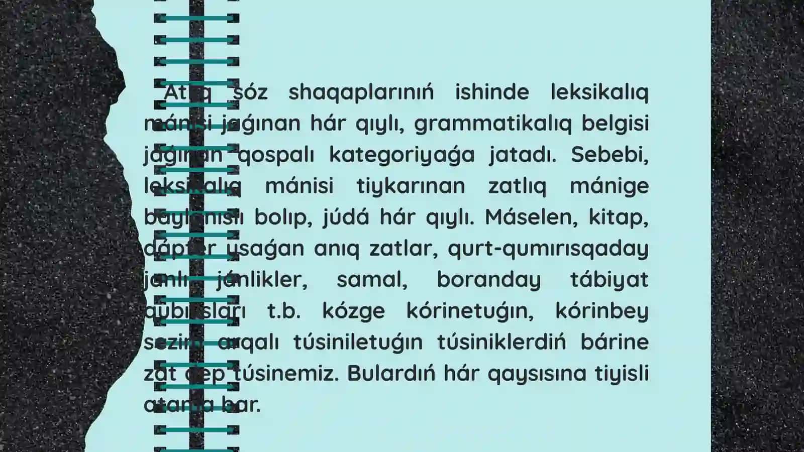 Atlıq sóz shaqabın úyreniwde qollanılatuǵın óz betinshe jumıslardı islep shıǵıw 4
