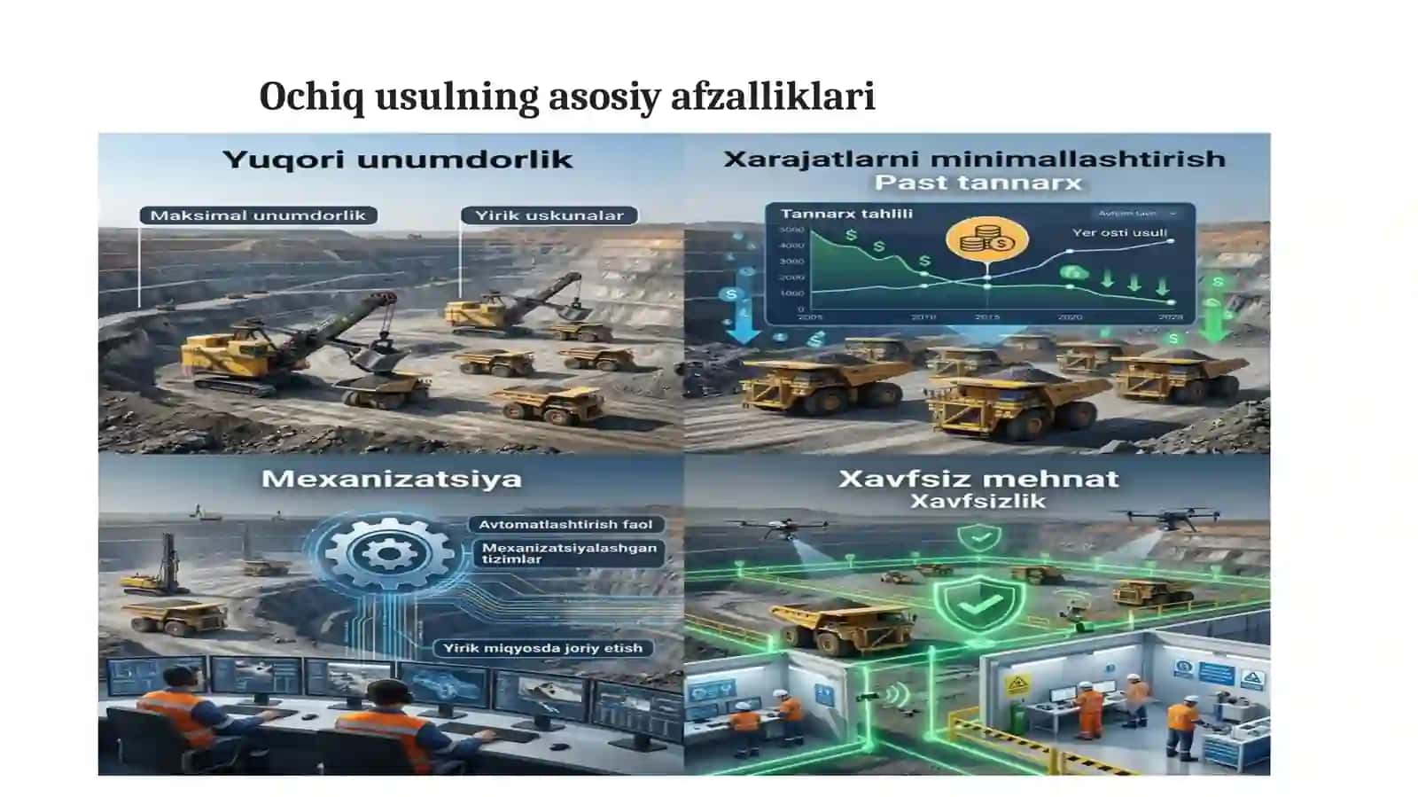 Ochiq kon usuli va qazish-yuklash jarayoni 4