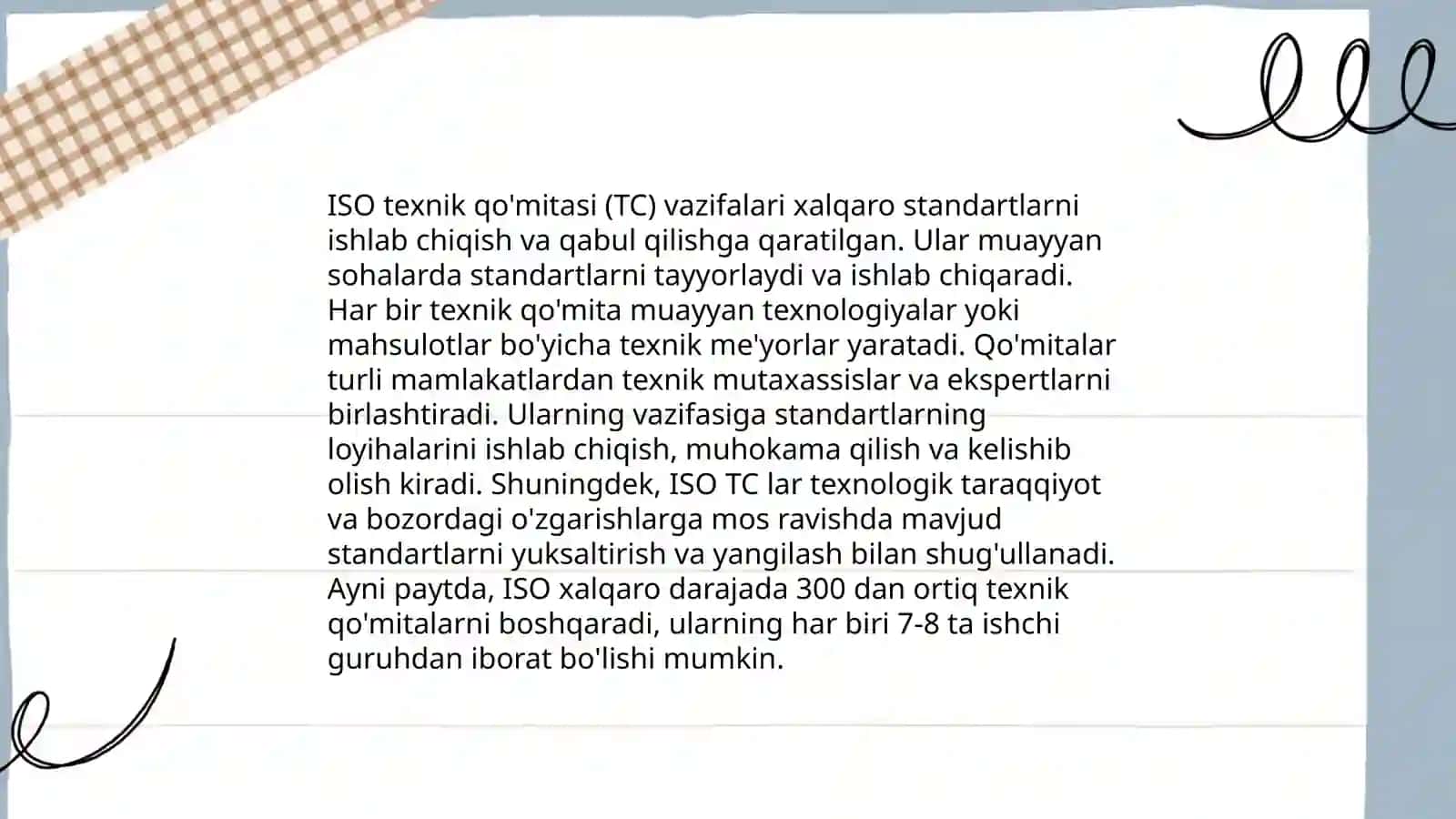 ISO tashkilotlarining qo'mitalari 4