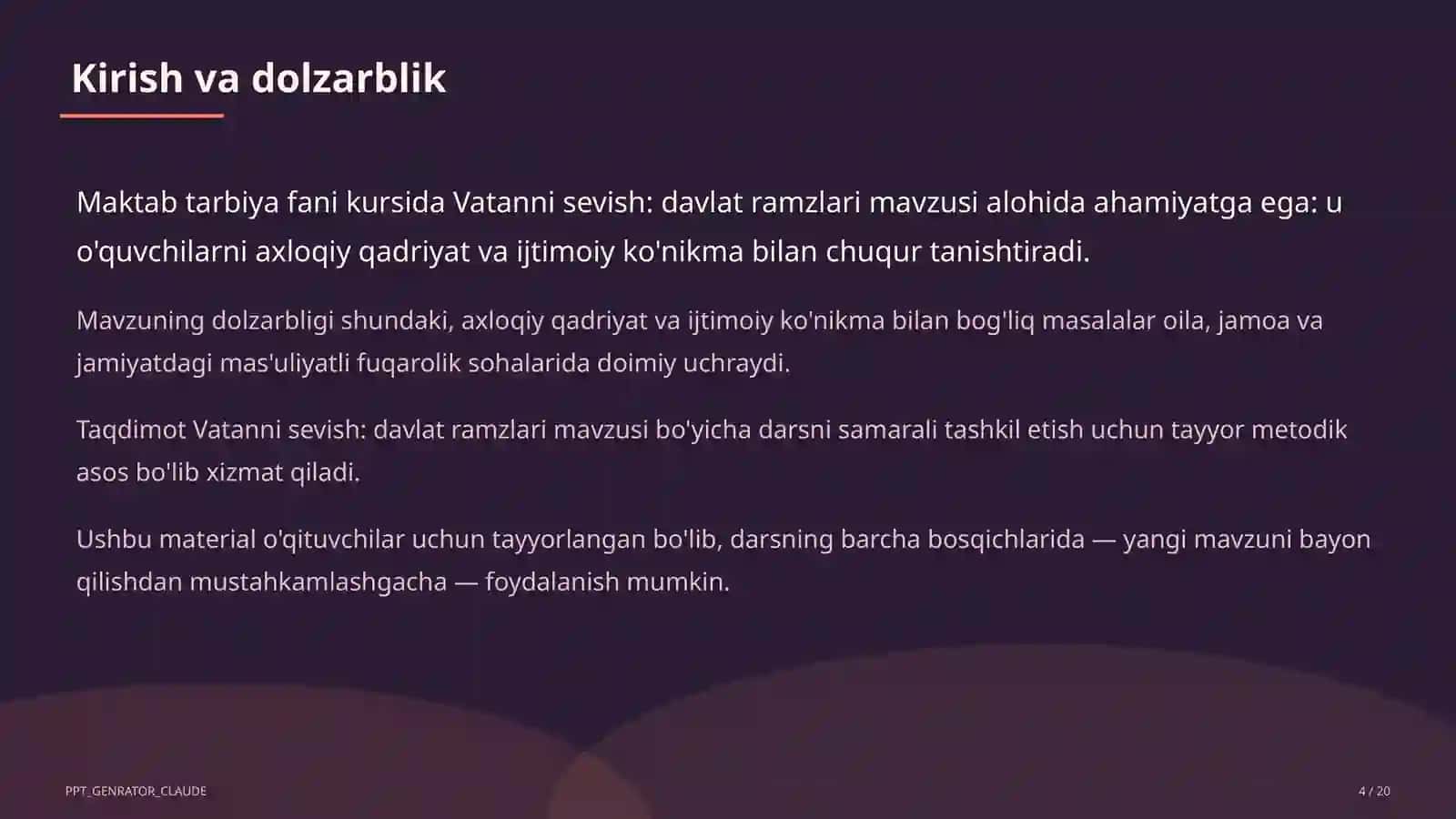 Vatanni sevish: davlat ramzlari (3-sinf) 4