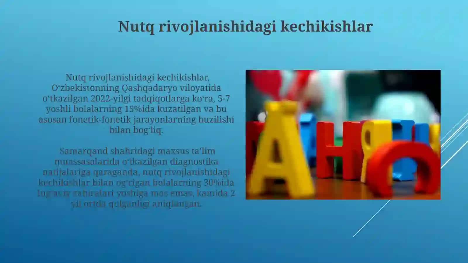 Aqliy Nogiron Bolalarda Lugʻat Boyligi va Leksik Komponent Holati 4