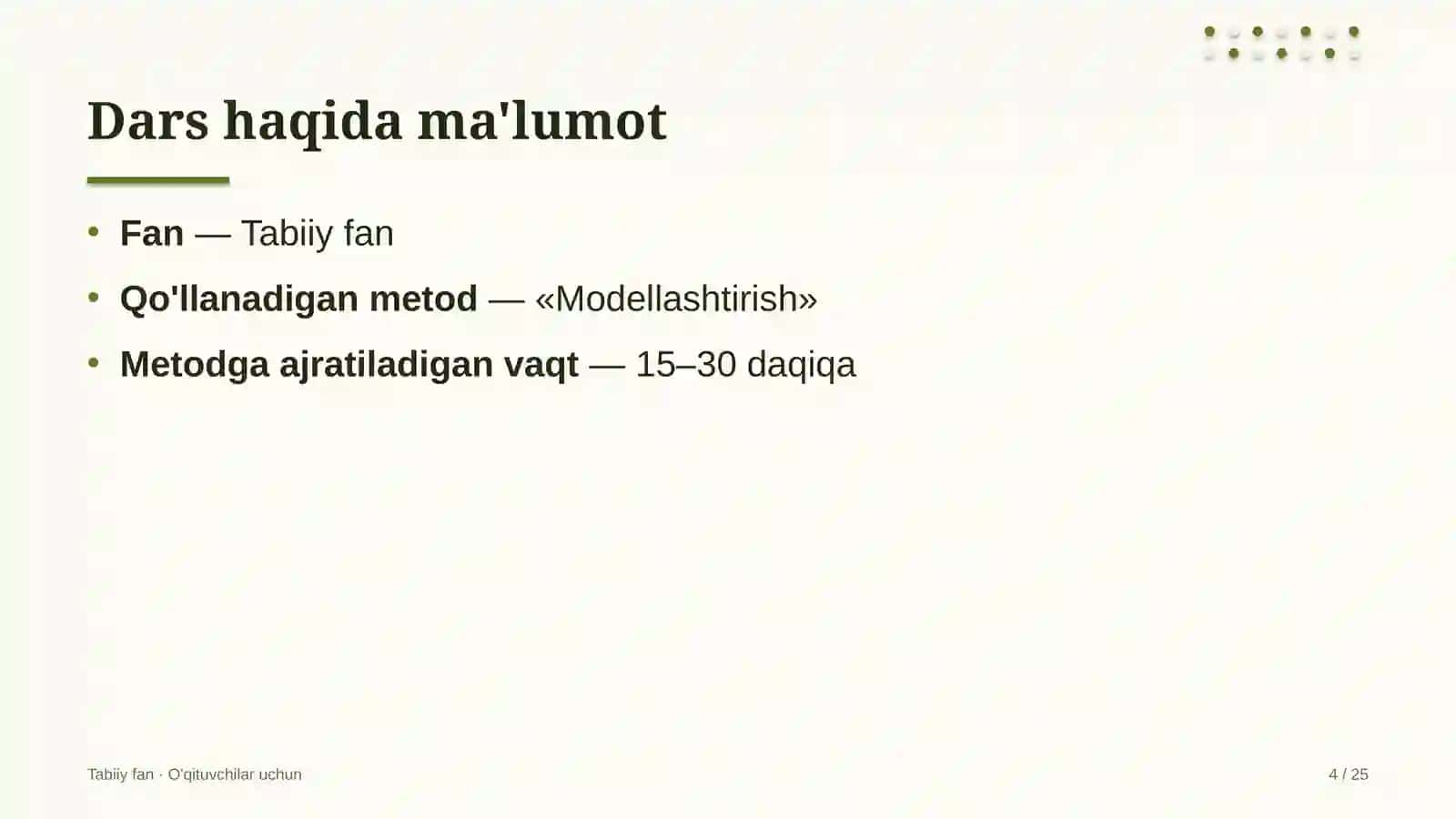 tabiiy fan darslarida modellashtirish metodidan foydalanish 9879 4