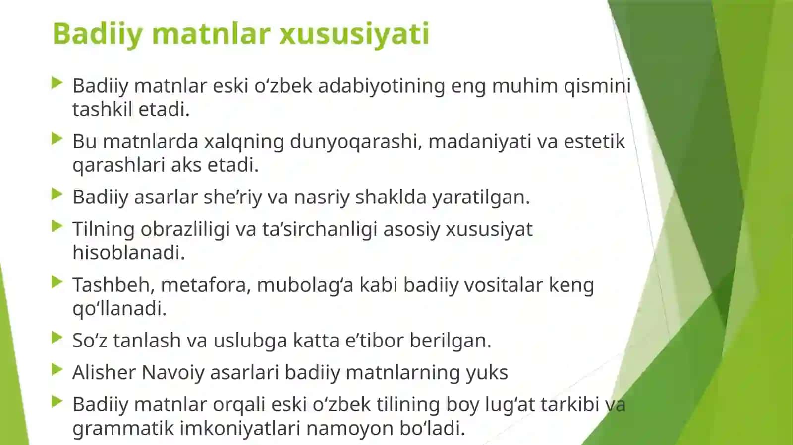 Eskio‘zbektiliyozmamanbalariustidaishlash:matnlarniturkumlar,so‘zyasalishivagapturlarinuqtainazaridantahlilqilish 4