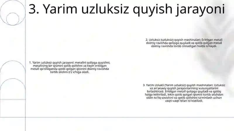 Uzluksiz Va Yarim Uzlukli Quyish Mashinalarining Ishlash Prinsipi 4