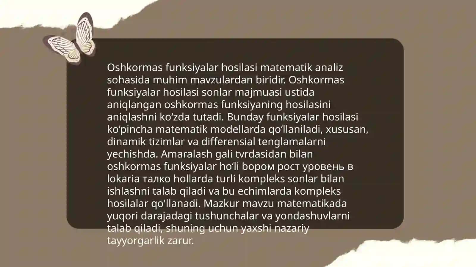 Yuqori tartibli hosila tushunchasi 4