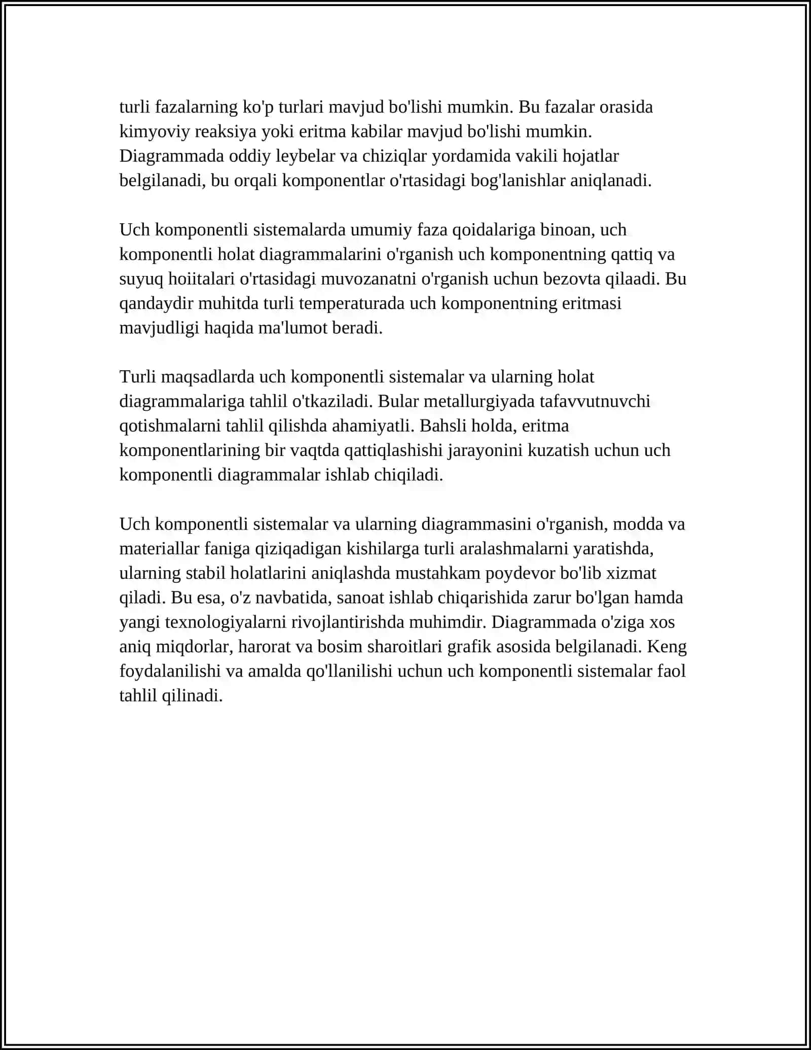 UCH KOMPONENTLI SISTEMALARNING HOLAT DIAGRAMMASI 4