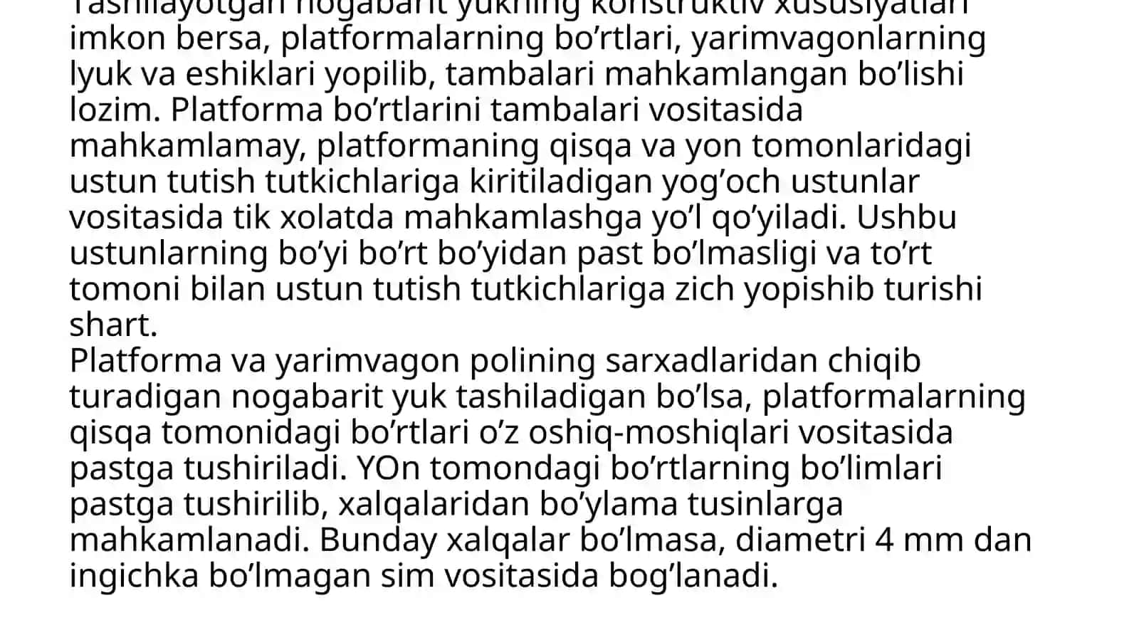 Eshalonlar va harbiy yuklarni tashishning o'ziga xosligi 4