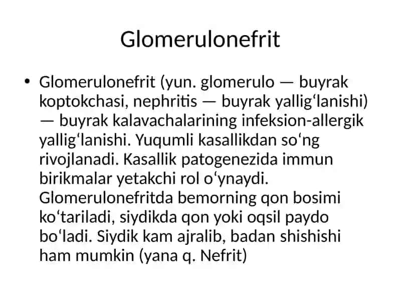 Glomerulonefrit 4