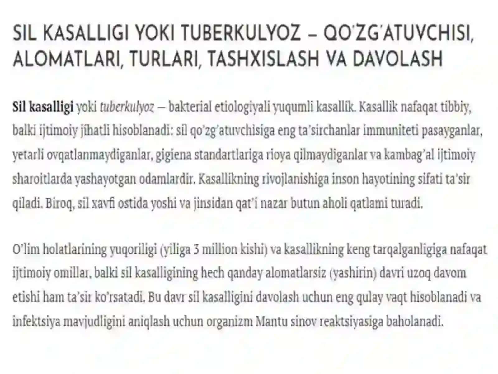 Havo-tomchi infeksiyalari: sil, moxov, qo'zg'atuvchilari tavsifi va ular keltirib chiqargan kasallik 4