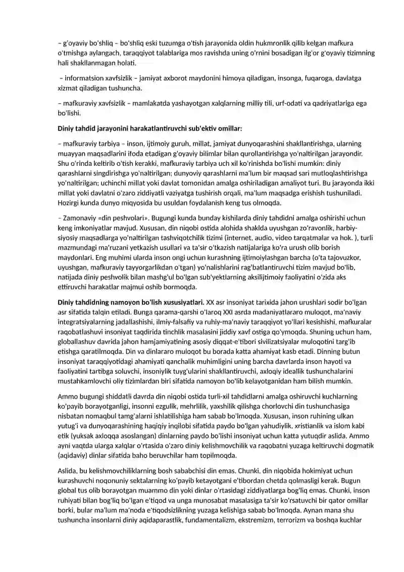 Shахsgа yо‘nаltirilgаn ахbоrоt: рsiхоlоgik, diniy vа mаdаniy tаhdidlаr 4
