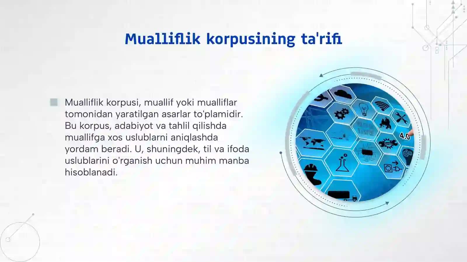 Mualliflik korpusi ustida ishlash 4