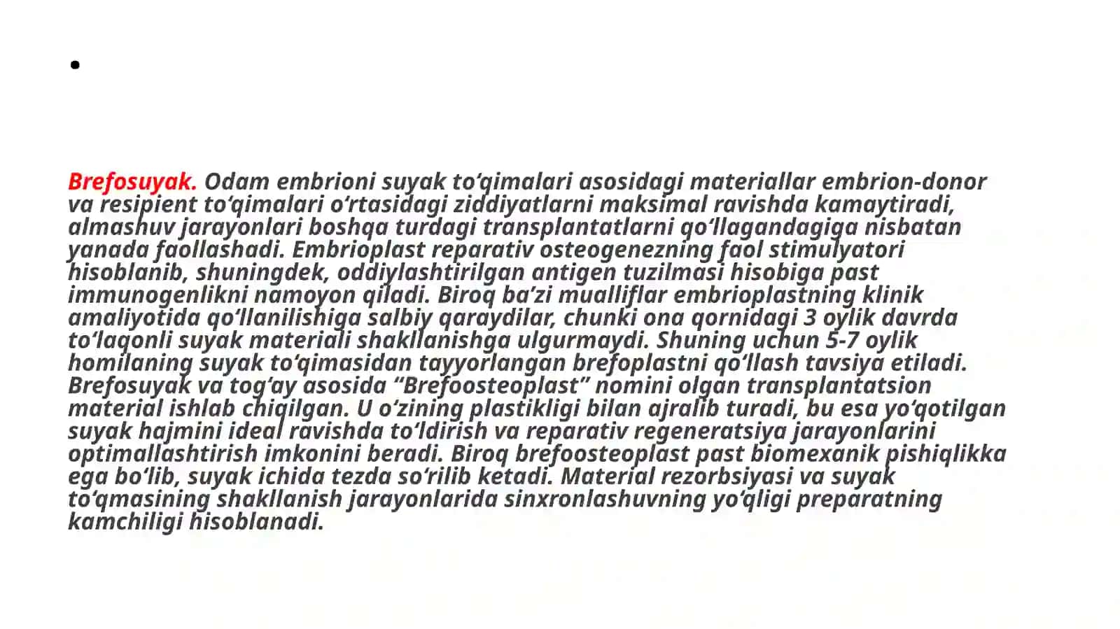 Parodont kasalliklari bor bormorlar xirurgik operatsiyada suyak to`qimasi plastikasi va transplantatsiyasi 4