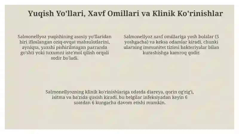Salmonellezlar epidemiologiyasi va profilaktikasi 4