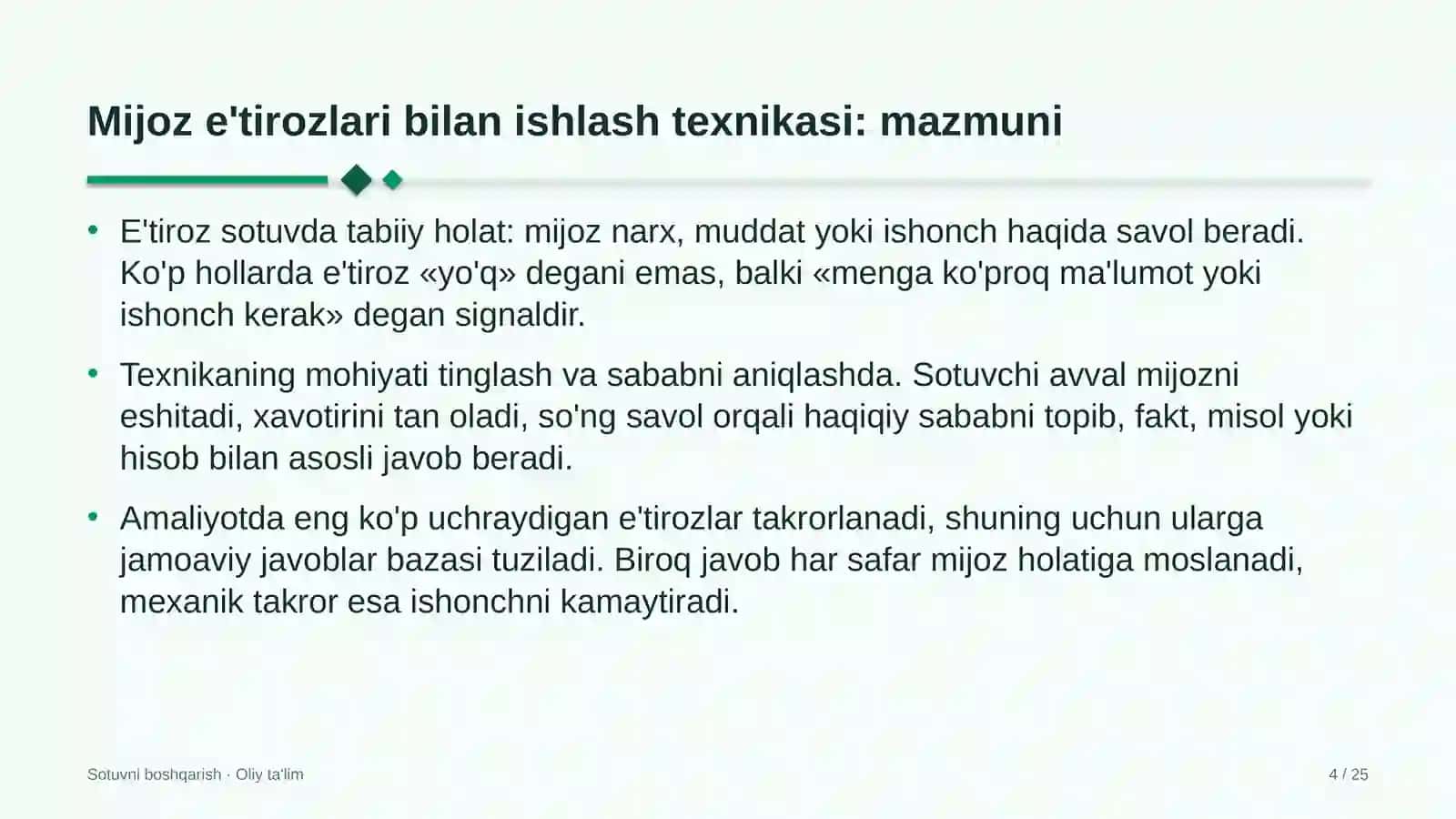 qurilish montaj boshqarmalarida mijoz e'tirozlari bilan ishlash texnikasi 5113 4