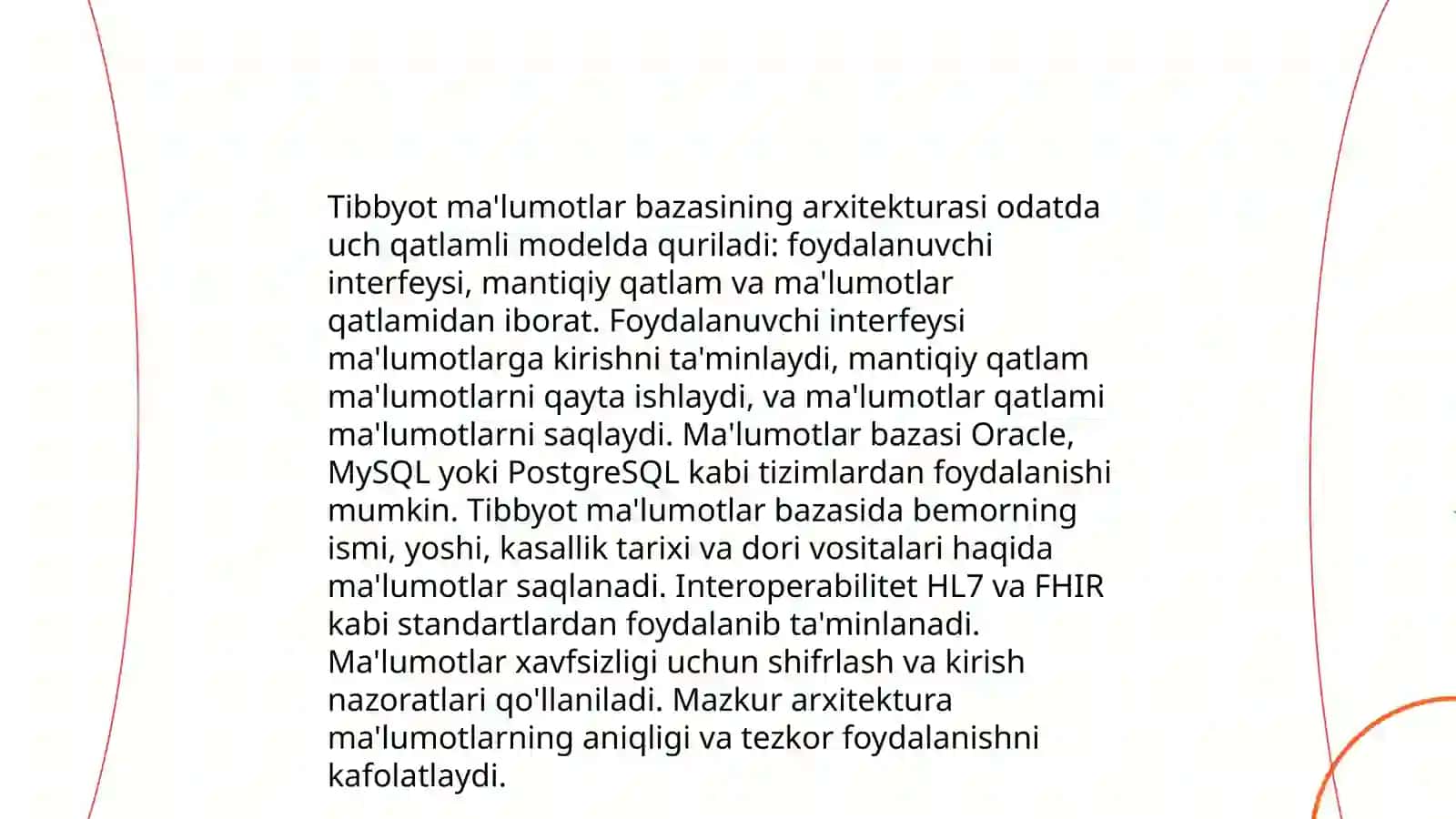 Tibboytda ma'lumotlar bazasi loyihalashtirish 4