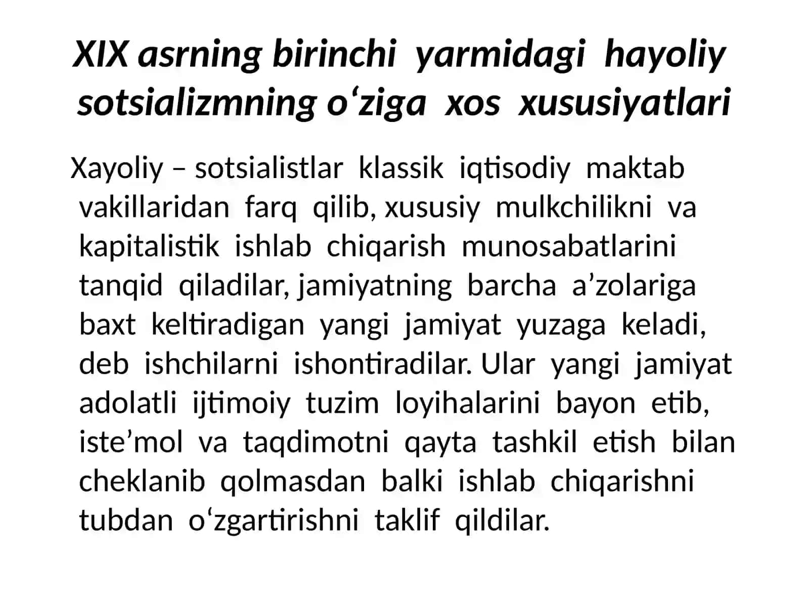 Bozor iqtisodiyotiga muxolif-sotsialistik yo'nalish mohiyati va uning tarixiytadqiri 4