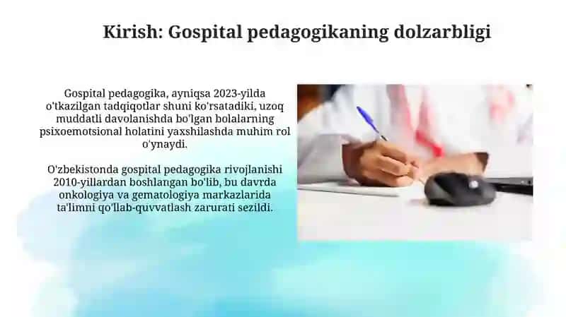 O'zbekistonda gospital pedagogikasining me'yoriy-huquqiy asoslari: umumiy tahlil 4