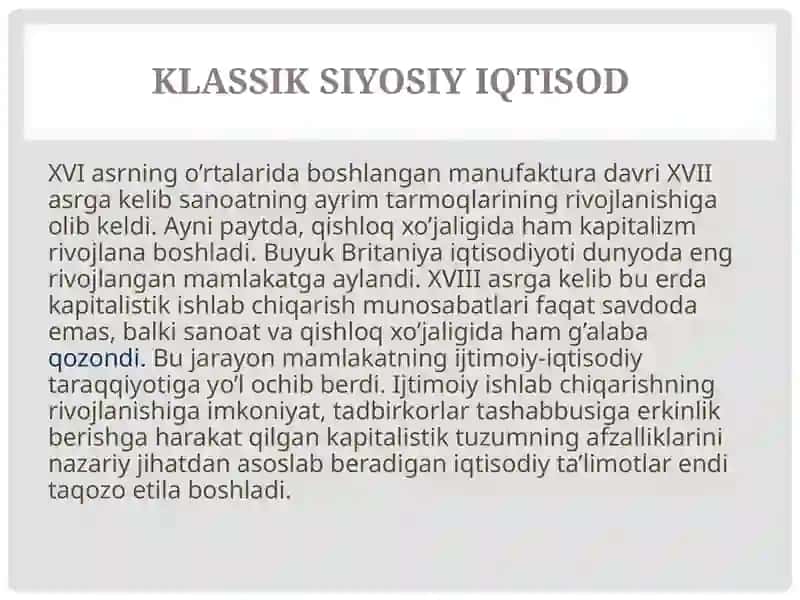 Iqtisodiyot tarixi 4