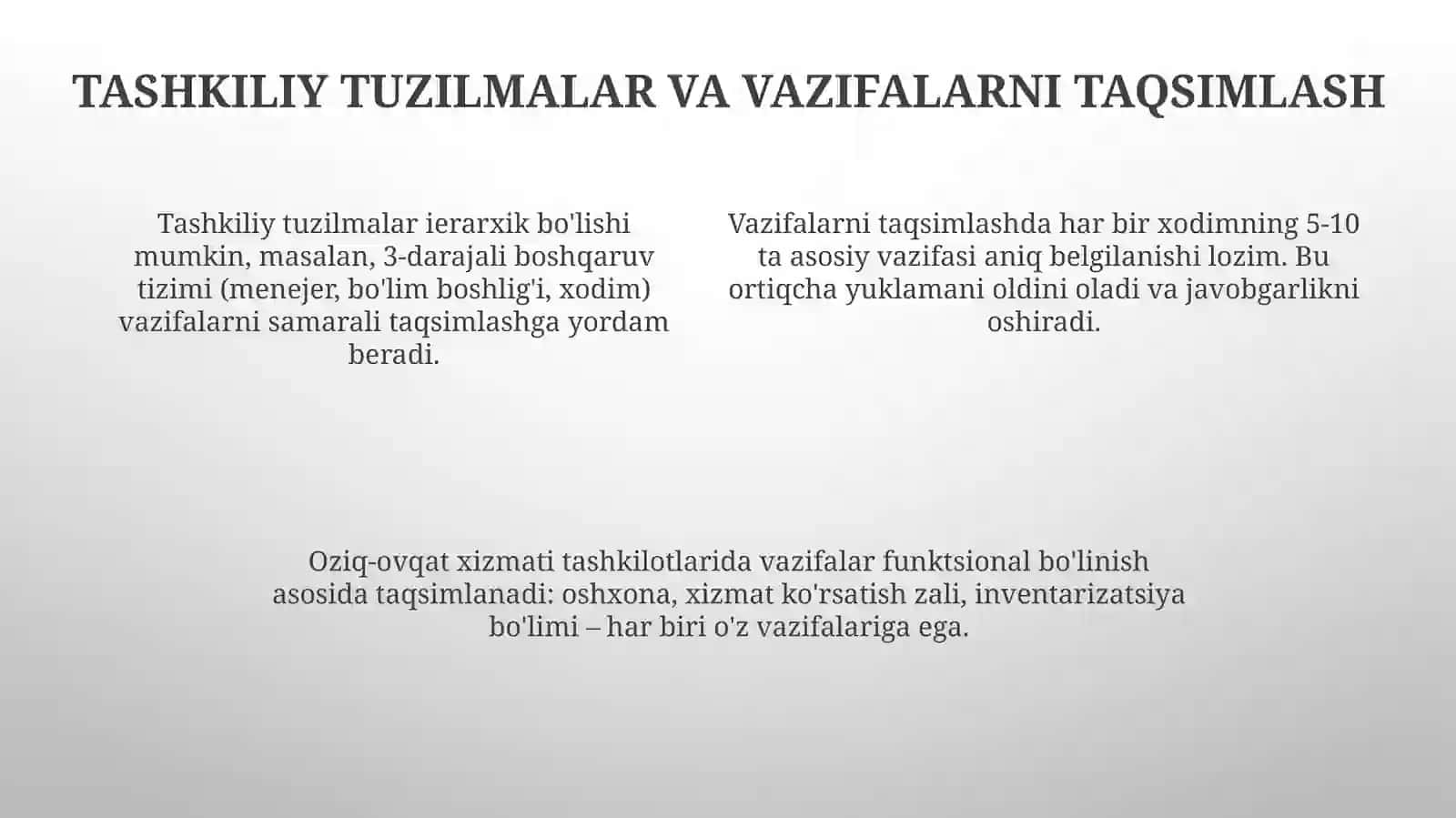 Savod va xizmat ko’rsatishni tashkil etish tushunchasi, mazmuni va ahamiyati 4