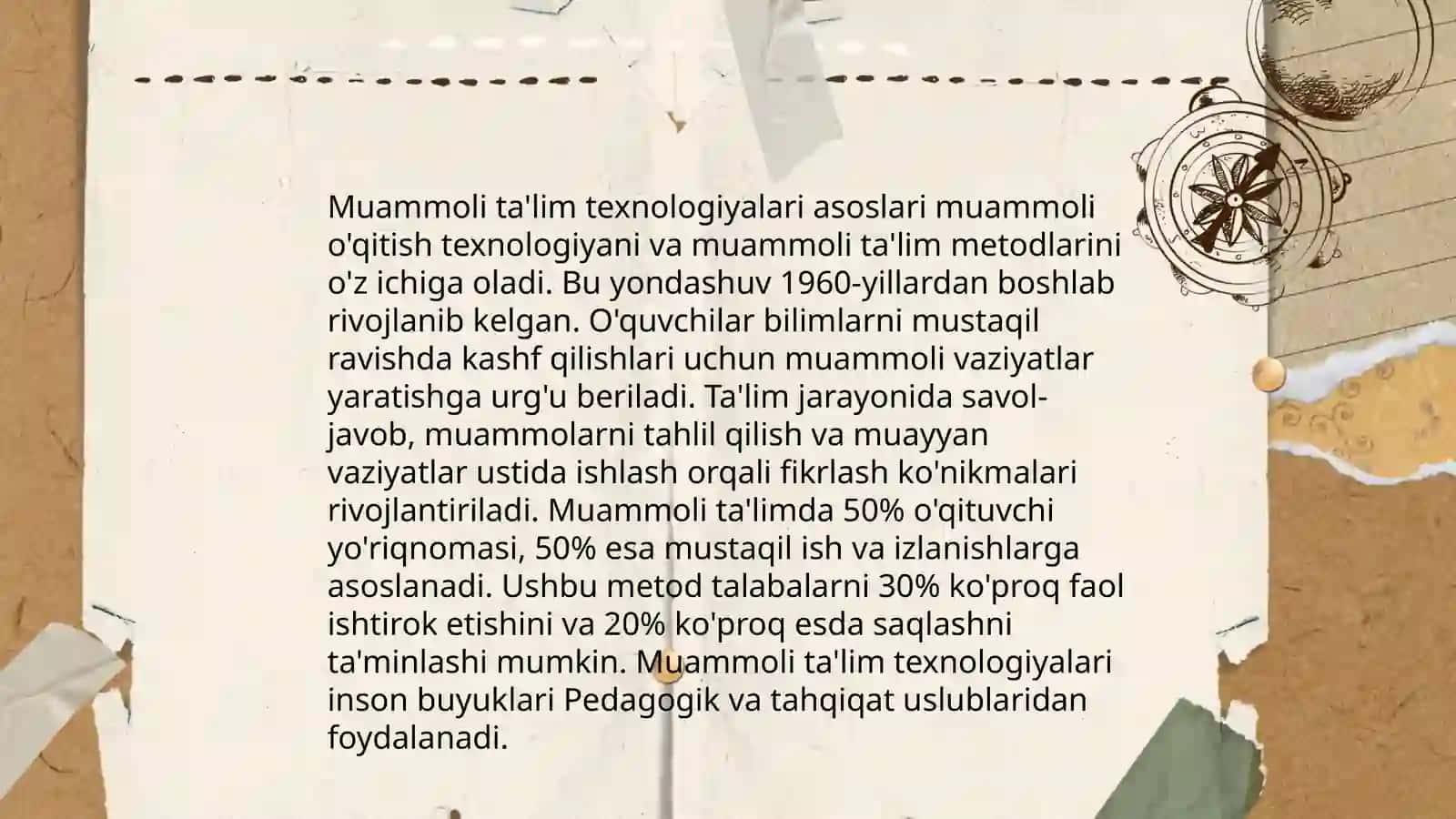 Dasturlashtirilgan muammoli taʼlim texnologiyalari 4