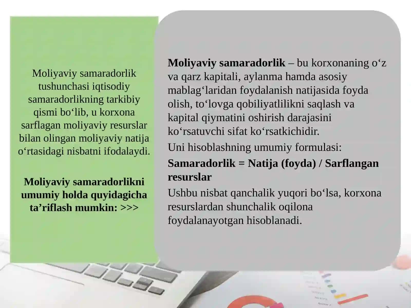 MOLIYAVIY SAMARADORLIKNI BOSHQARISH 4