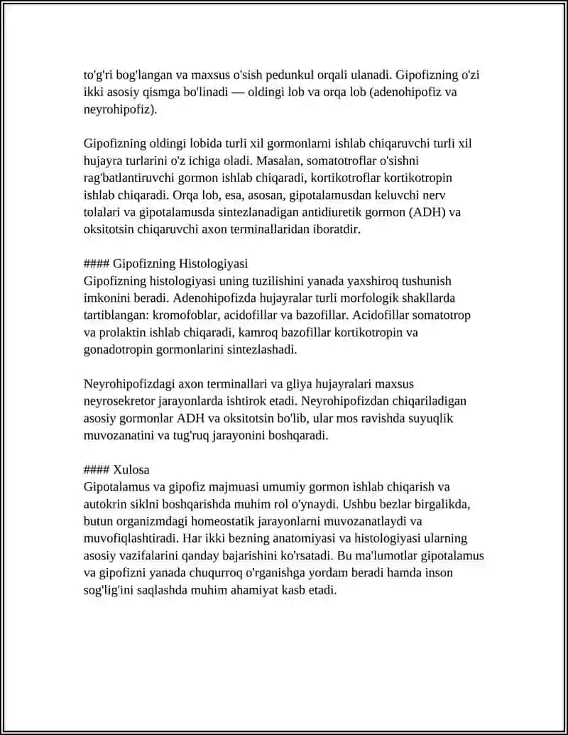 ORGANIZMNING GIPOTALAMO-GIPOFIZAR BOSHQARUVI 4