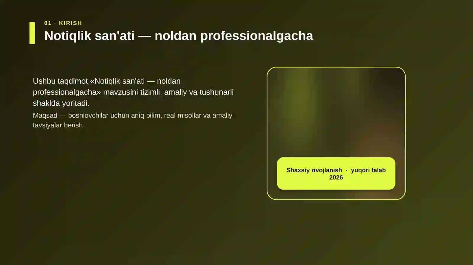 Notiqlik san'ati - noldan professionalgacha 4
