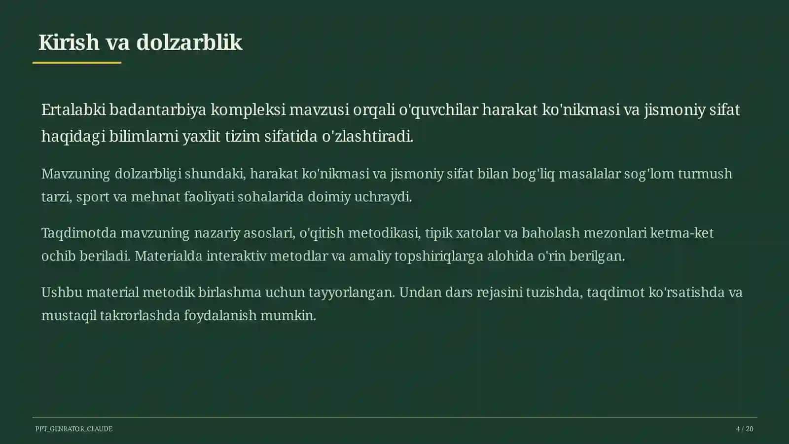 Ertalabki badantarbiya kompleksi (1-sinf) 4