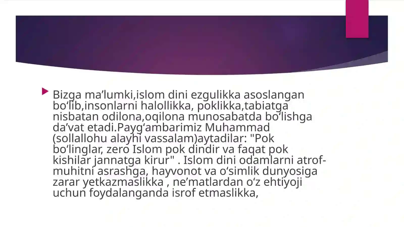 Ekologik kimyo fanidan taʼyinlangan taqdimot 4