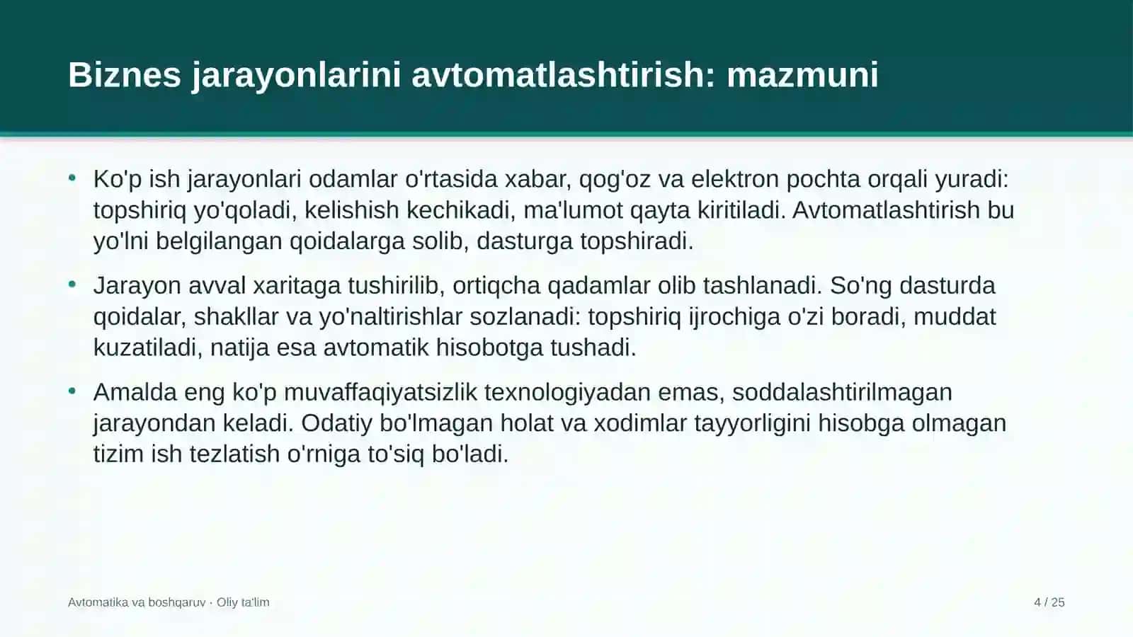 Aeroportlarda biznes jarayonlarini avtomatlashtirish 4