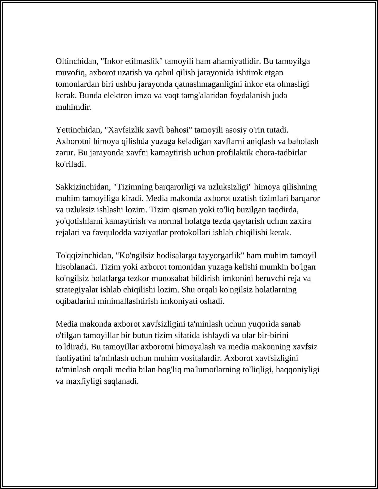 MEDIA MAKONDA AXBOROT XAVFSIZLIGI 4