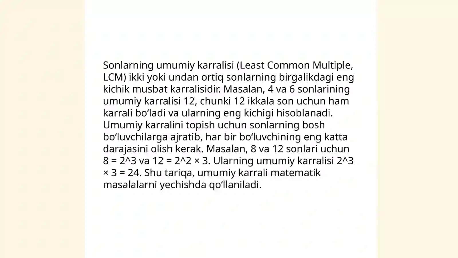 Tohirova Mavludning algebra sonlar nazariyasi taqdimoti 4