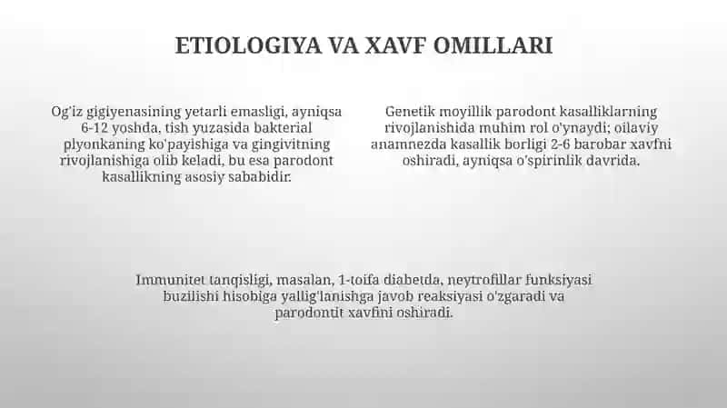 Parodont kasalliklari 4
