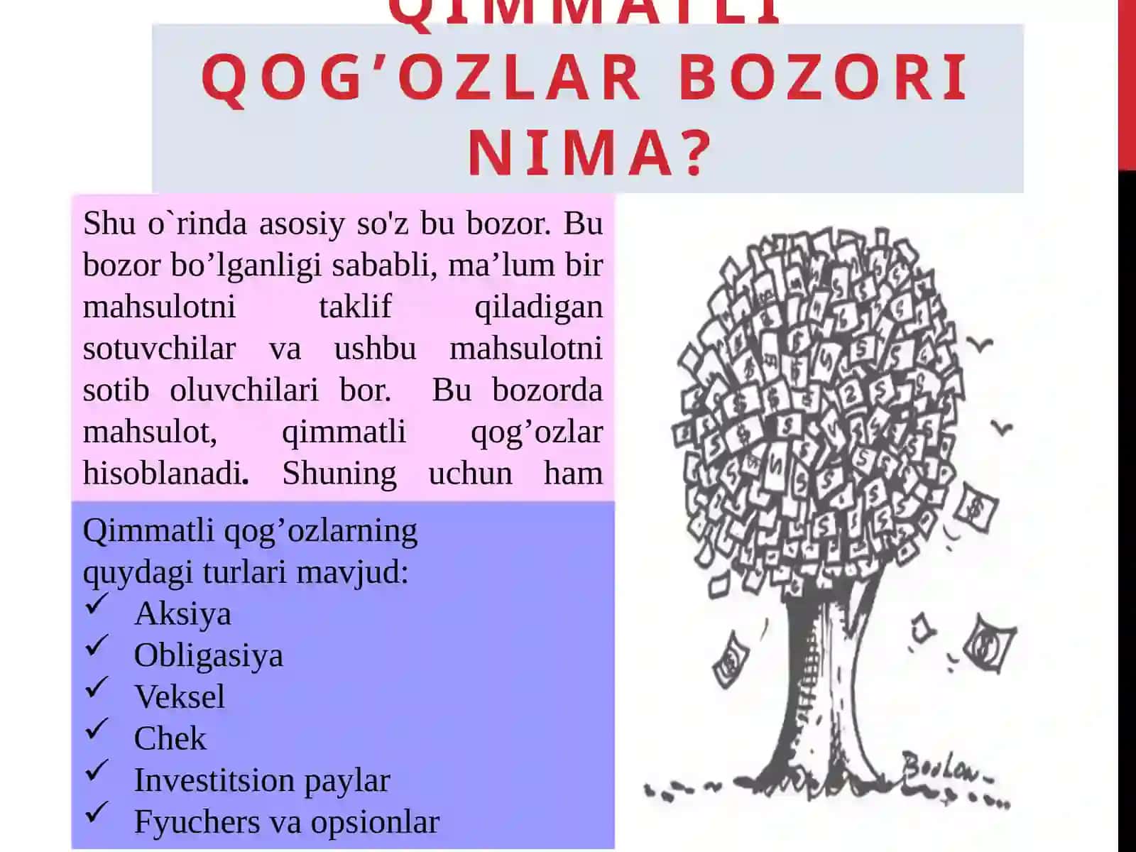 Qimmatli qog’ozlar va fond bozori 4