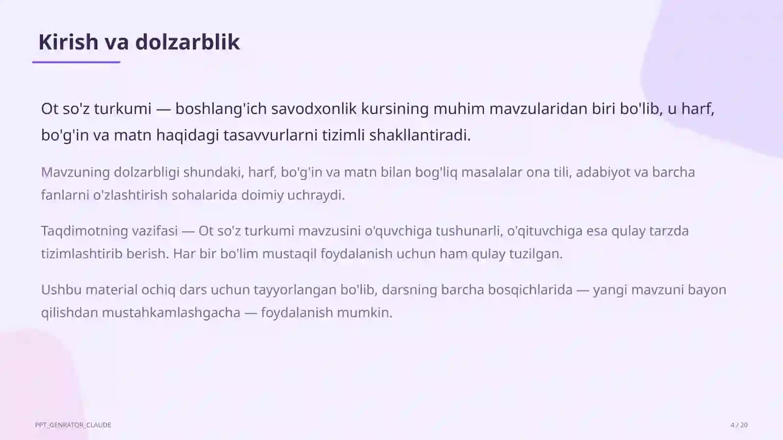 Ot so'z turkumi (3-sinf) 4