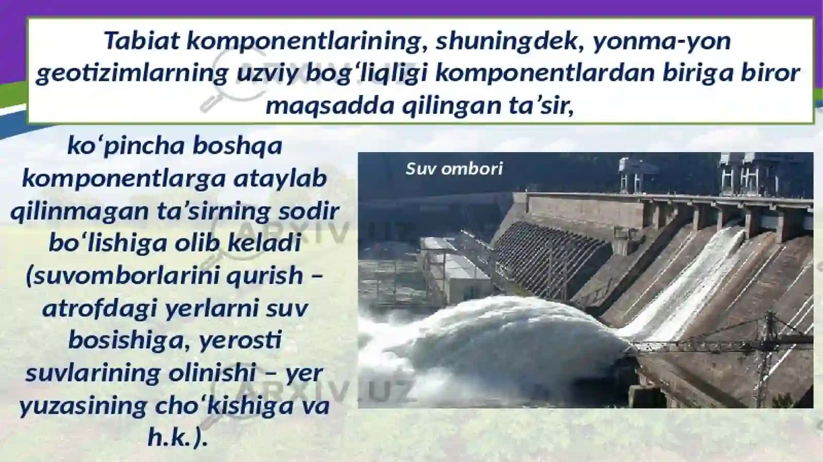 Landshaft komponentlari o’rtasidagi aloqadorliklarni aniqlash 4